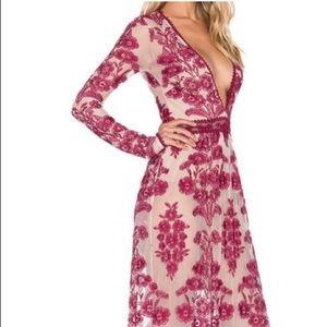 For Love and Lemons Temecula Maxi Dress Wine