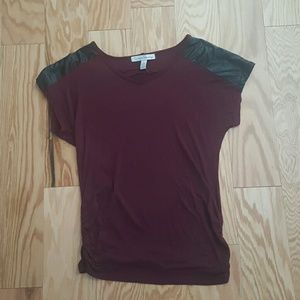 Ladies Burgundy Top w/ Liquid Latex