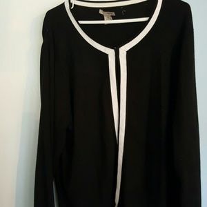 Black and white cardigan