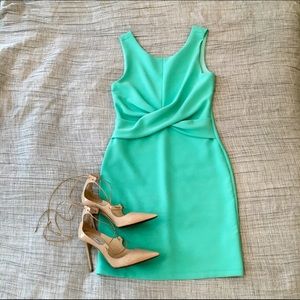 Bright turquoise/mint cocktail dress!