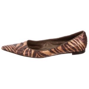 Manolo Blahnik sequins flats