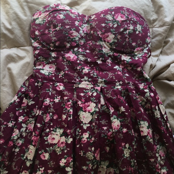 Strapless Floral Sundress