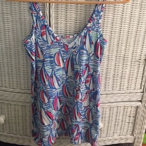 lilly Pulitzer sail boat tank top
