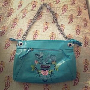 Coach turquoise handbag