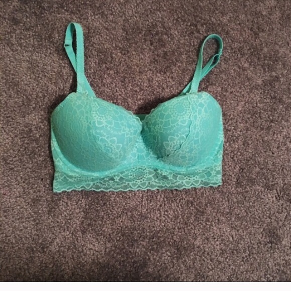 NWT large 1 pink push-up lace bralette