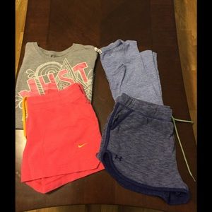 Two workout outfits