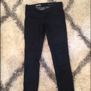 AG dark wash skinny jeggings