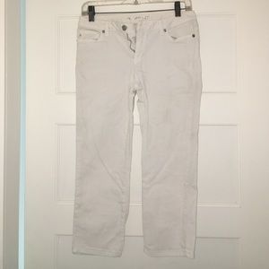 White Michael Kors Capri Jeans