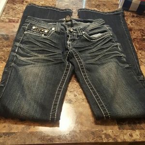 Dark Wash Embellished Jeans