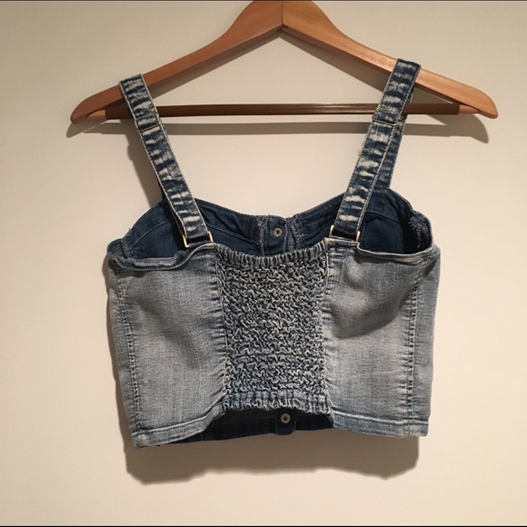Forever 21 Tops - π₯Denim Bustier Crop Top π₯ Forever 21 Tops - π₯Denim Bustier Crop Top π₯