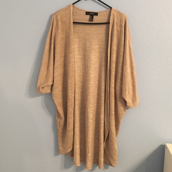 Long Tan Forever 21 Cardigan