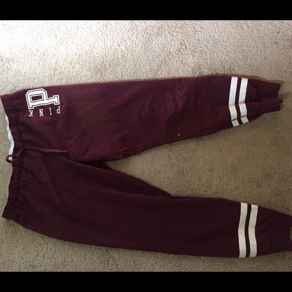 Maroon sweatpants