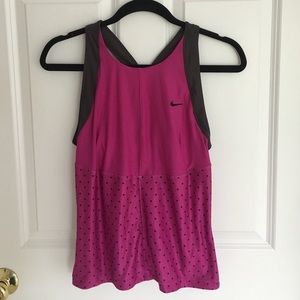 Nike Running Tank Top With Built In Sports Bra