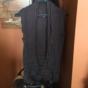 Knitted croquet vest