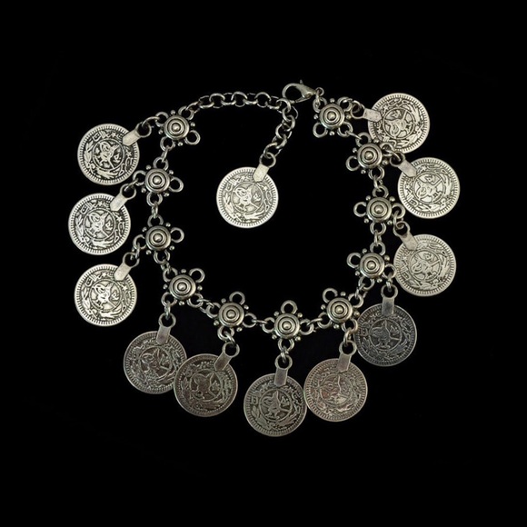 H.P.π πCoin Ankle Bracelet - Picture 2 of 5