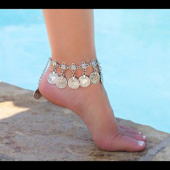 H.P.π πCoin Ankle Bracelet - Picture 5 of 5
