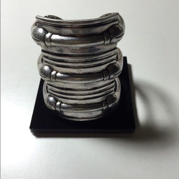 Low Luv by Erin Wasson Snake Hinged Cuff in Silver