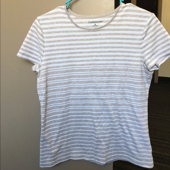 Tan/Striped Tee