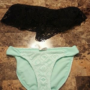 Lace Cutout Bikini Set