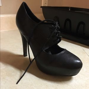 Black heels worn once