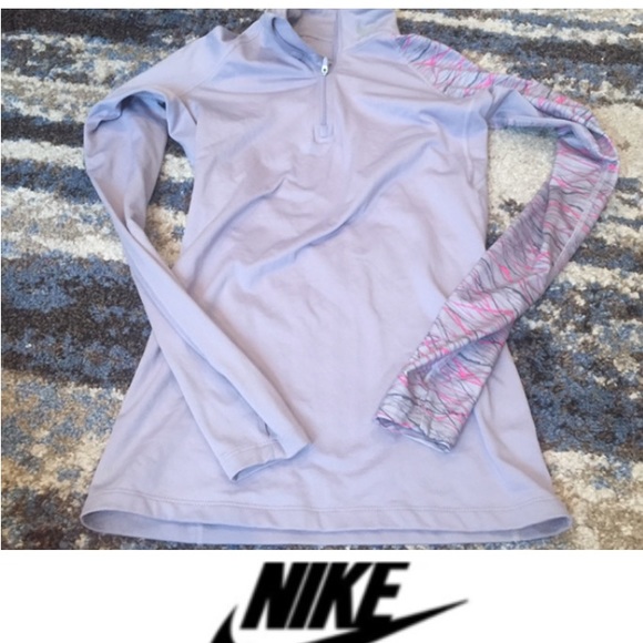 Nike Tops - Nike DriFit Combat Pro Lavender 1/4 Zip Pullover