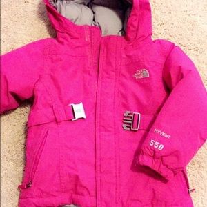 A girly down coat! Very warm