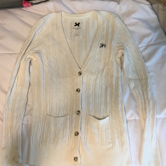 Gilly Hicks white cardigan