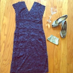 🎉🍾Navy lace party dress🍸🎉