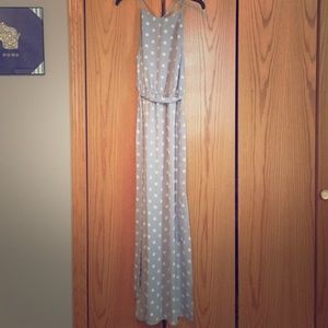 Baby blue maxi dress