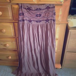 Boho maxi skirt
