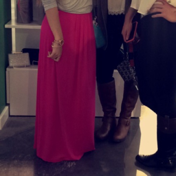 Pink Maxi Skirt