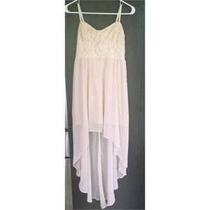 Forever 21 nude highlow dress
