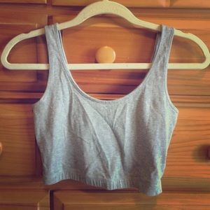 Grey crop top