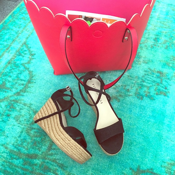 NEW Via Spiga wedge platform espadrilles