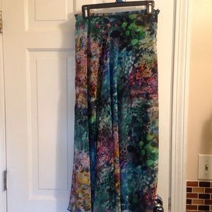 Top shop watercolor floral skirt