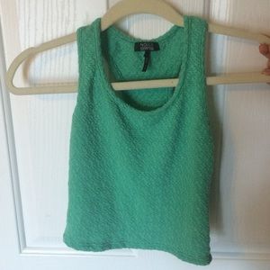 Green crop top
