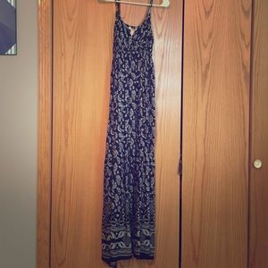 Navy blue maxi dress