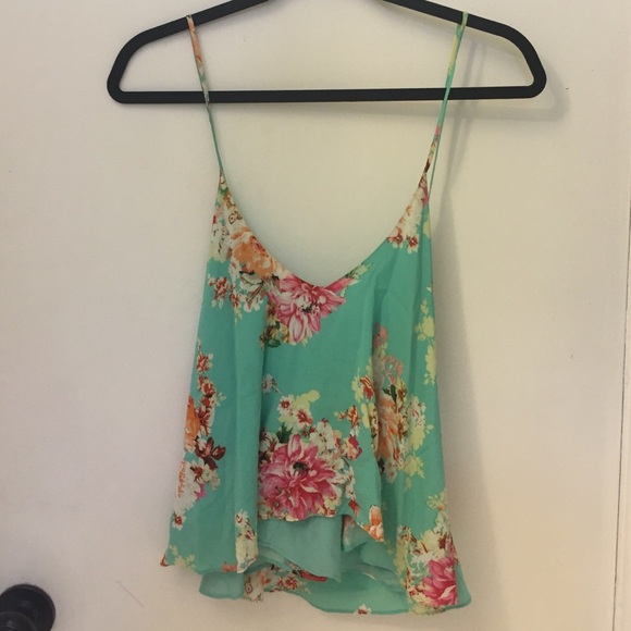 Floral Low Back Tank-- PERFECT FOR SUMMER