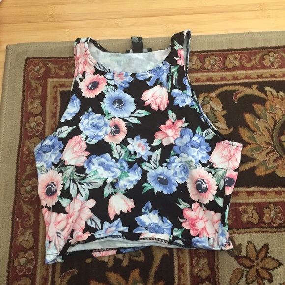 Floral crop top