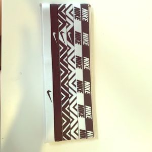 6 pack of black and white Nike headbands
