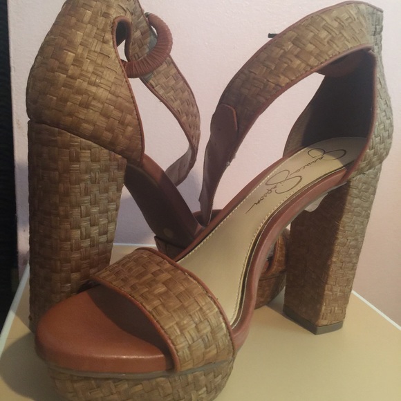 Jessica Simpson platform high heels