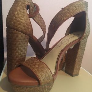 Jessica Simpson platform high heels