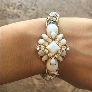 Gold crystal bracelet