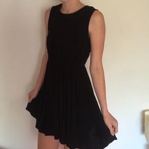 Cute but casual little black dress.