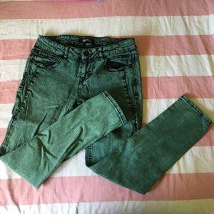 Green Skinny Jeans