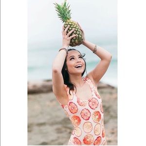 Grapefruit One Piece Bathingsuit 🍉🍇🍍🍈