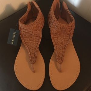 Forever 21 Tan Sandals! Size 7!
