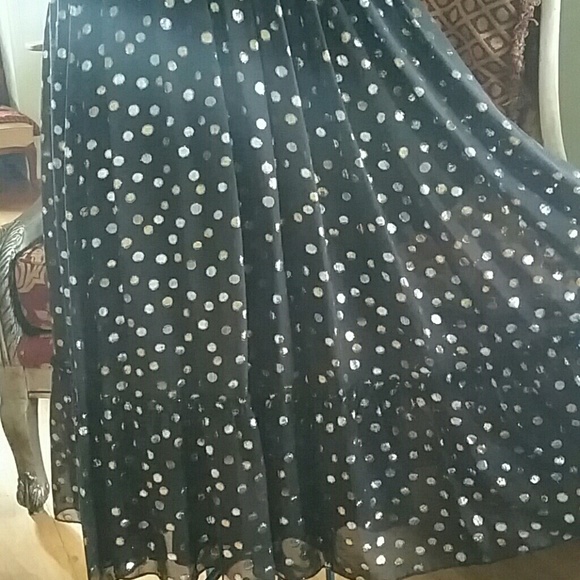 DKNY polka dot tank fit and flare dress size 14. - Picture 3 of 4