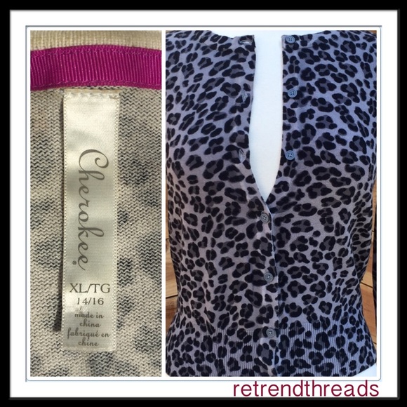 Cheetah print cardigan - Picture 3 of 3