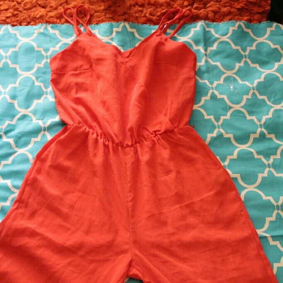 Cute red romper